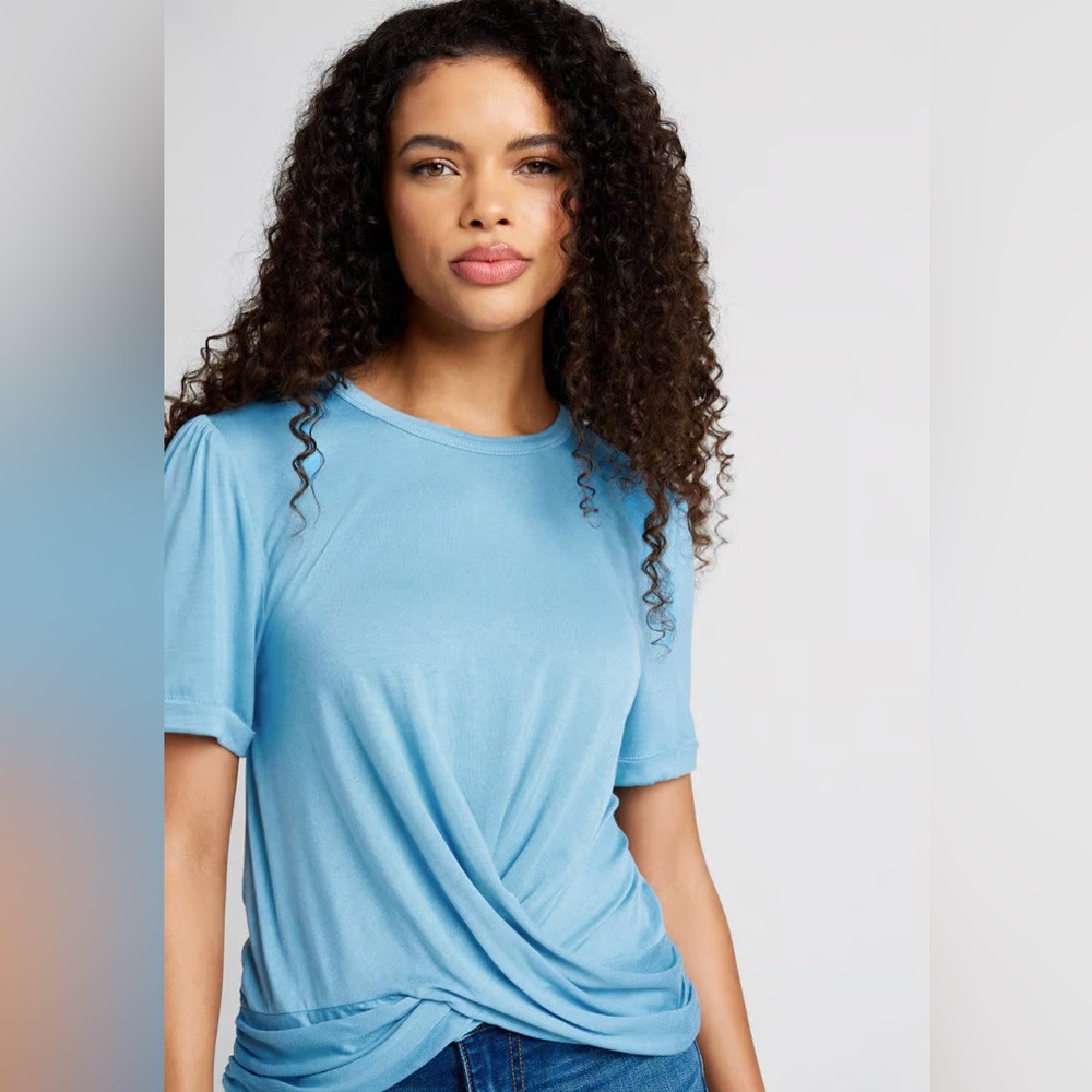 ModCloth NWT A Twist of Fun‎ Knit Top - Blue - Picture 4 of 4